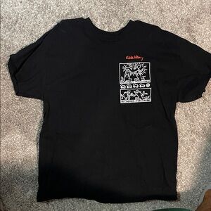 Keith Haring Black Graphic T-Shirt